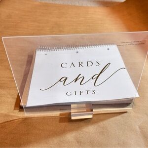 2 Acrylic table signs for any event